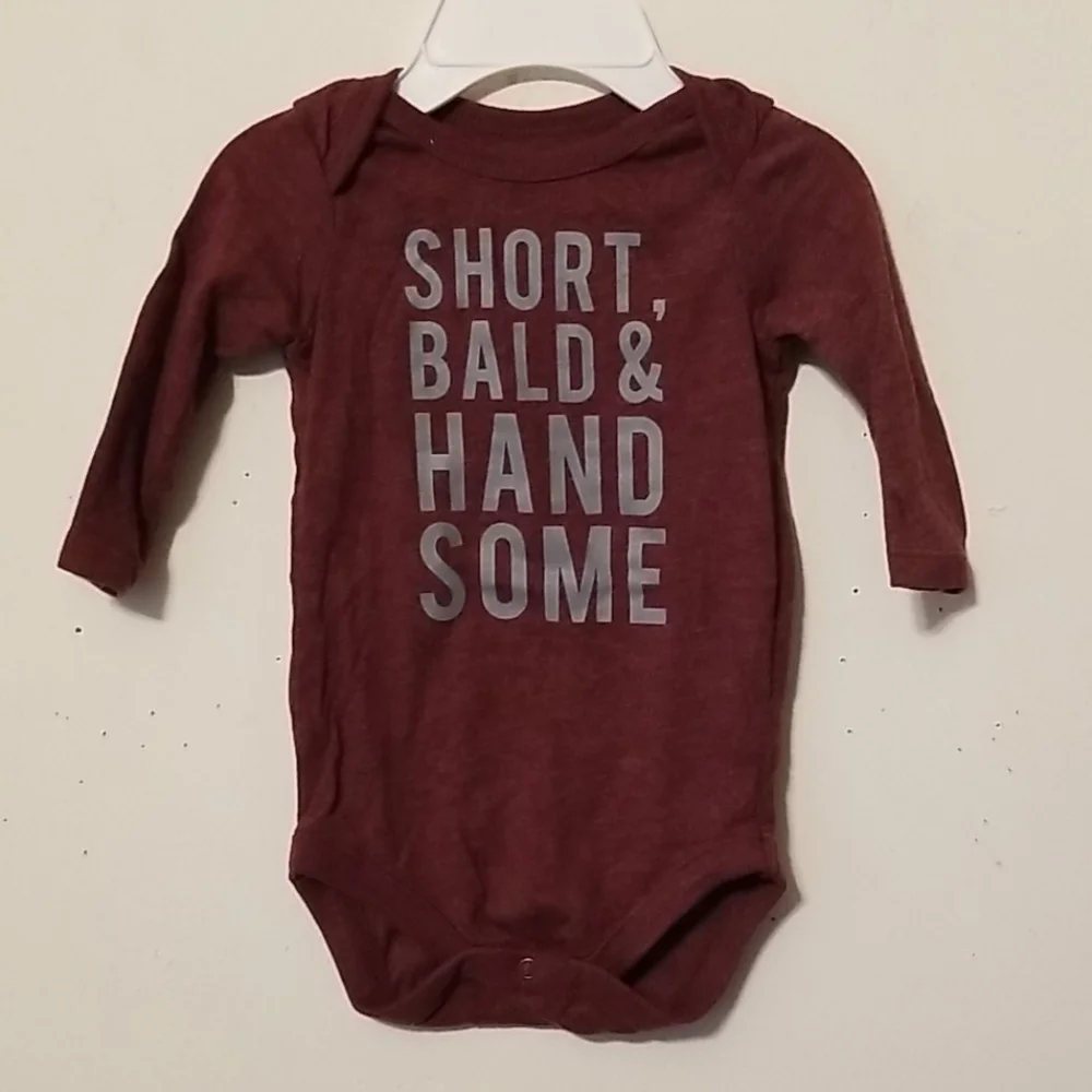 Short, Bald & Handsome Onesie